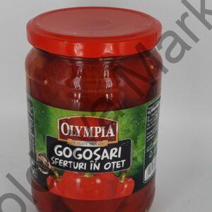 RED PEPPERS IN VINEGAR 600g OLYMPIA