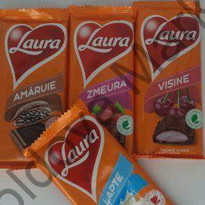 CHOCOLATE LAURA FILLED WITH DIFFERENT FLAVORS 80gr